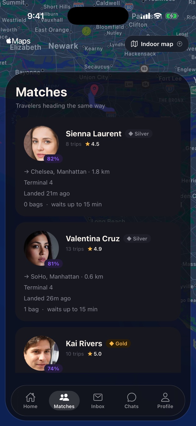 1wagon match feed with verified travelers heading the same way